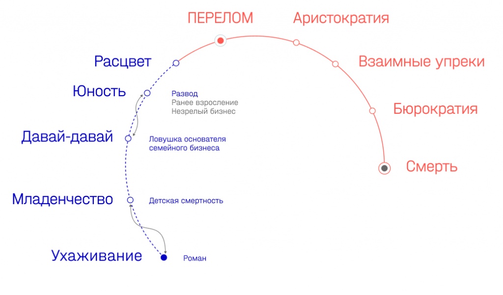 Жизненный цикл адизеса схема